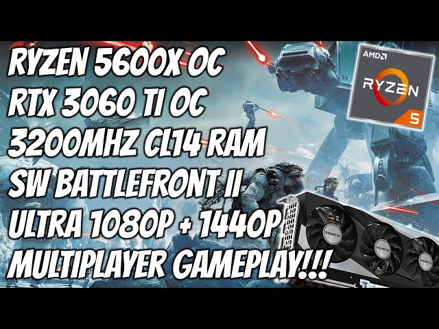 Ryzen 5600X + RTX 3060 Ti Star Wars Battlefront 2 Multiplayer Ultra 1080p + 1440p Gameplay!!!