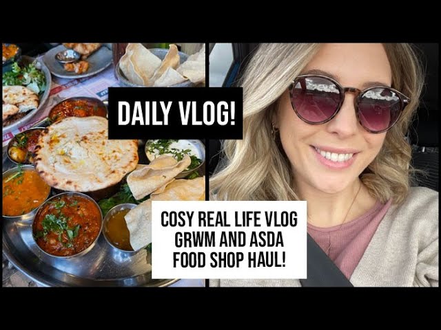 Asda Food Shop Haul & Easy GRWM - Spend a cosy PJ day with me! | xameliax Vlog