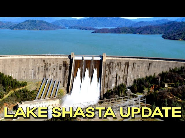 Shasta Dam Opens its Top Level Water Outflows for the First Time in 7 Years.