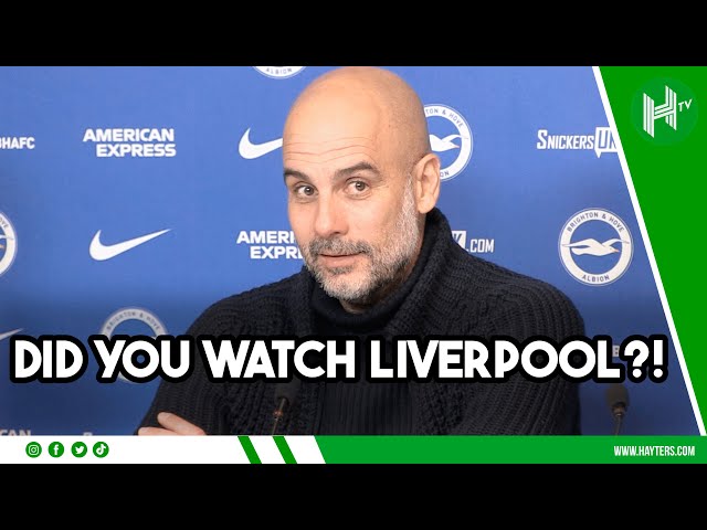 What happened to Liverpool can happen to us & Arsenal! | Pep Guardiola | Brighton 0-4 Man City