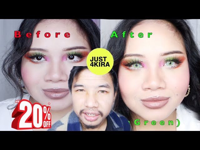 How I Change My Eye Color | ft just4kira *AFFORDABLE COLOR CONTACTS*