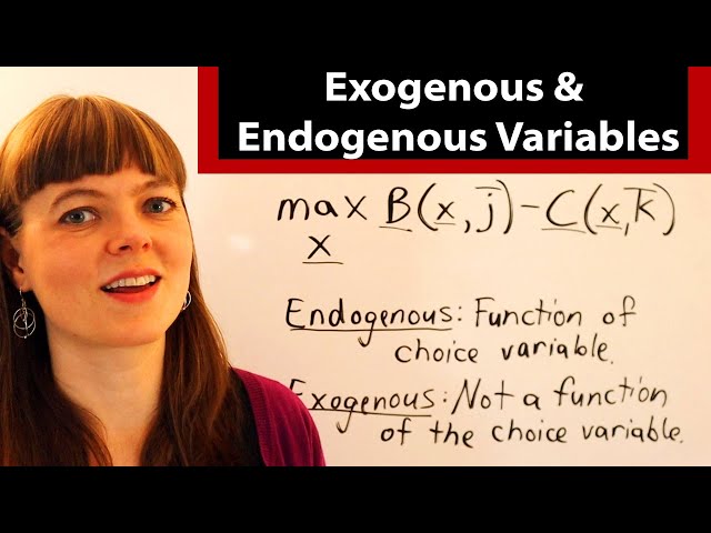 Exogenous & Endogenous Variables in Economics