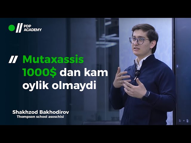 Mutaxassis 1000$ dan kam oylik olmaydi? | Shakhzod Bakhodirov
