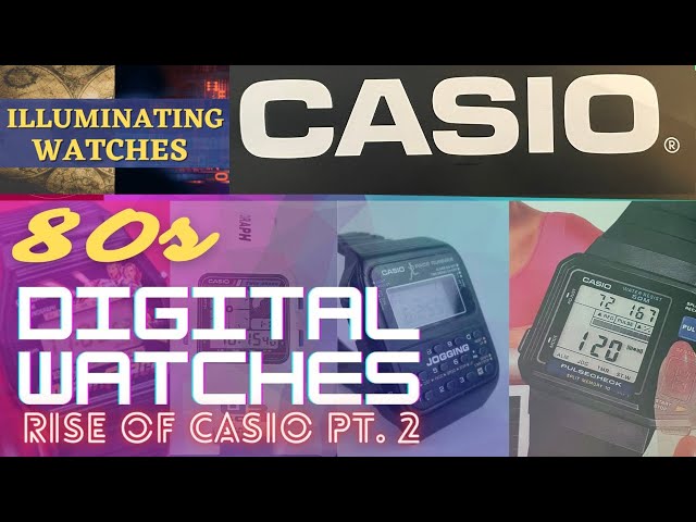 80s RETRO DIGITAL CASIO WATCHES - Rise of #Casio Part 2 including G-shock, Databank, F-15, Marlin