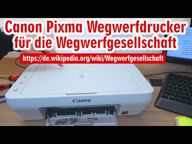 Canon Pixma Wegwerfdrucker für die Wegwerfgesellschaft 😕️ Drucker druckt nicht mehr