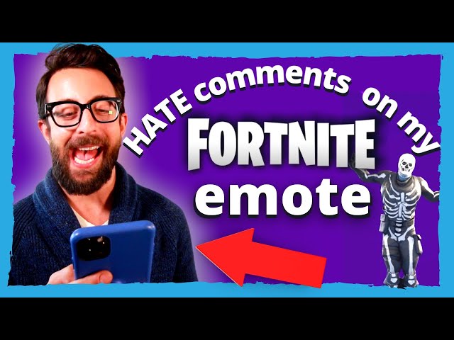 Reacting to HATE COMMENTS about my FORTNITE EMOTE! | Adam Rose
