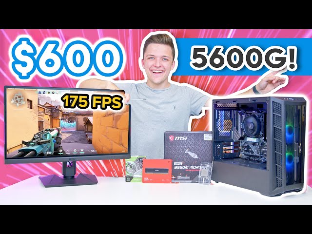 Budget $600 Gaming PC Build 2021! [ft. Ryzen 5600G APU Benchmarks!]