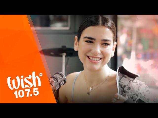Dua Lipa performs "Blow Your Mind" LIVE on Wish 107.5 Bus