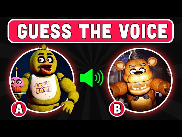 Guess The FNAF Movie Characters By Their Voice |  Five Nights At Freddy's Movie Quiz
