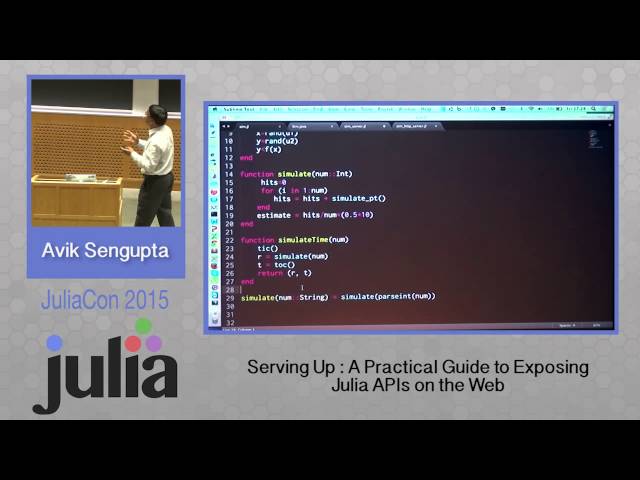 Avik Sengupta: A practical guide to exposing Julia APIs on the web