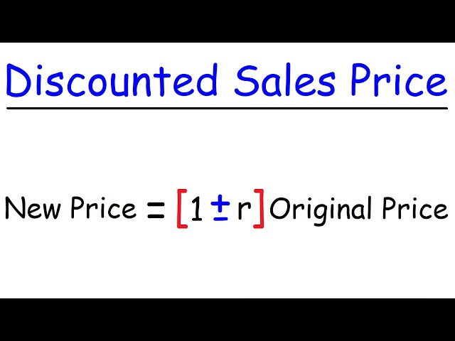 How To Calculate The Sales Price After Discount