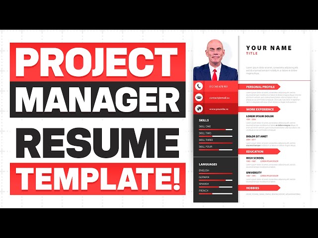 PROJECT MANAGER CV & RESUME TEMPLATE! (How to WRITE a PROJECT MANAGEMENT CV or RESUME!)