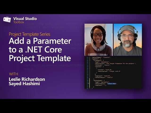Add a Parameter to a .NET Core Project Template
