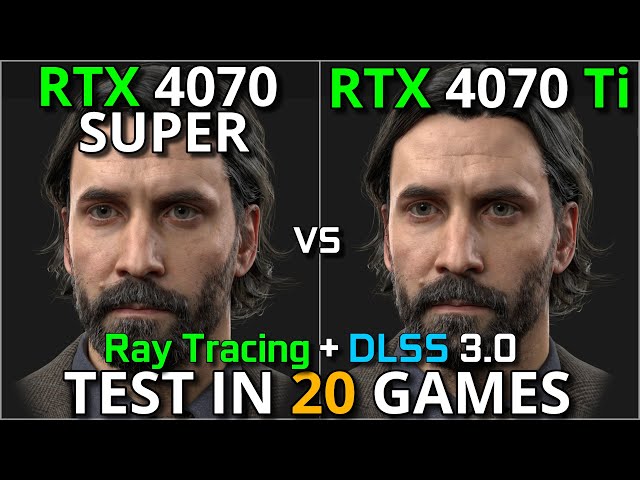 RTX 4070 SUPER vs RTX 4070 Ti | Test in 20 Games | 1440p & 2160p | With Ray Tracing + DLSS 3.0