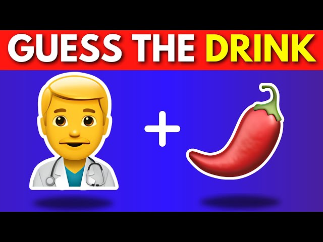 Guess The Drink By Emoji | Emoji Quiz Challenge