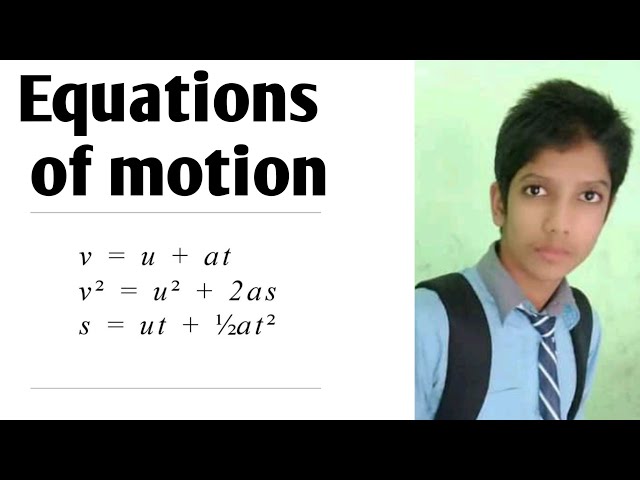 Equations of motion | Physics | Educational short video #motion #equations of motion #science