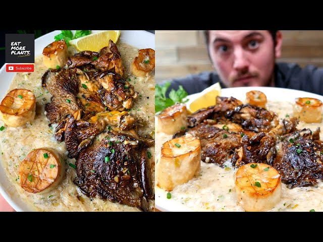 how to cook plant-based SURF & TURF.🔥🔥🔥