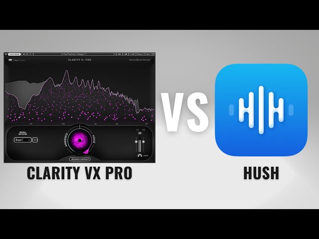 Hush Noise Reduction App vs Clarity Vx Pro - Podcast Noise Reduction