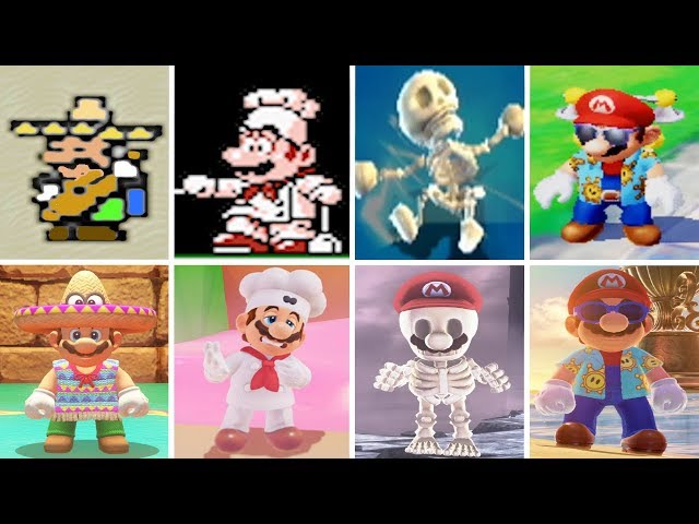 Super Mario Odyssey - All Costumes Origins (Where they came from)