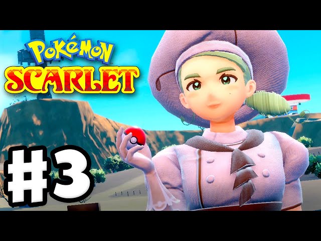 Pokemon Scarlet and Violet - Gameplay Walkthrough Part 3 - Gym Leader Katy! Cortondo Gym!