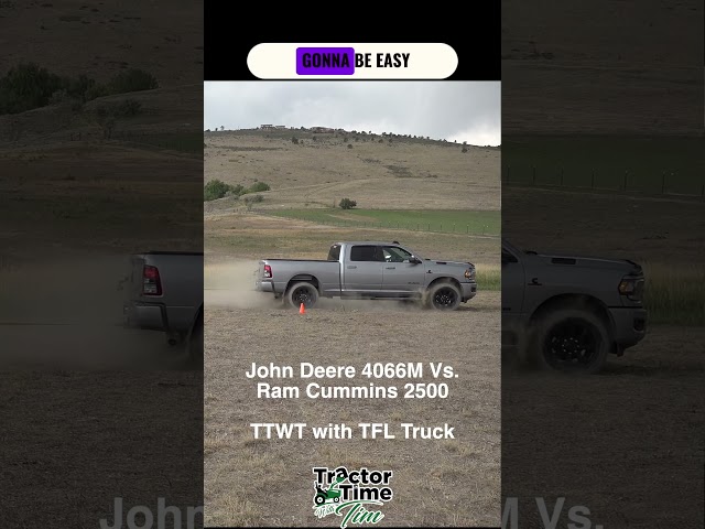 @TFLtruck  vs @TractorTimewithTim  Tug of War. Ram HD 2500 vs. John Deere 4066M HD