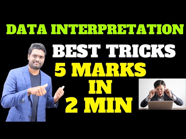 DATA INTERPRETATION BEST  TRICKS 5 MARKS IN JUST 2 MIN | SBI CLERK | RRB PO&CLERK | IBPS PO&CLERK
