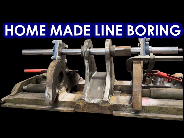 JCB TM320 headstock repair. Part 2. Home made line boring