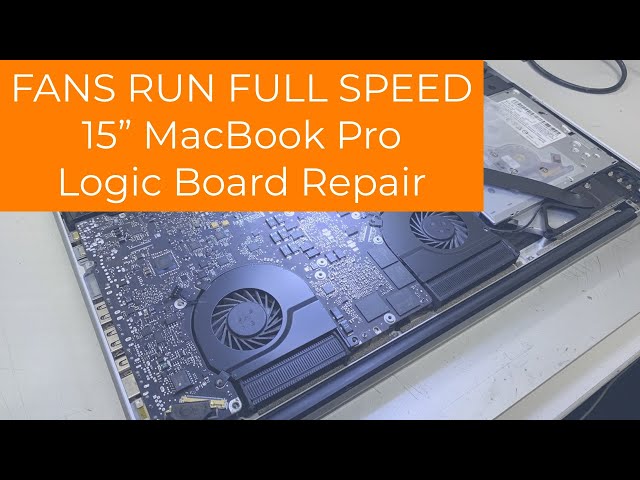 Macbook Pro Fans Run at Full Speed -  Repair on Board  820-2915