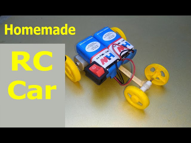 How To Make a Car With DC Motor and Battery