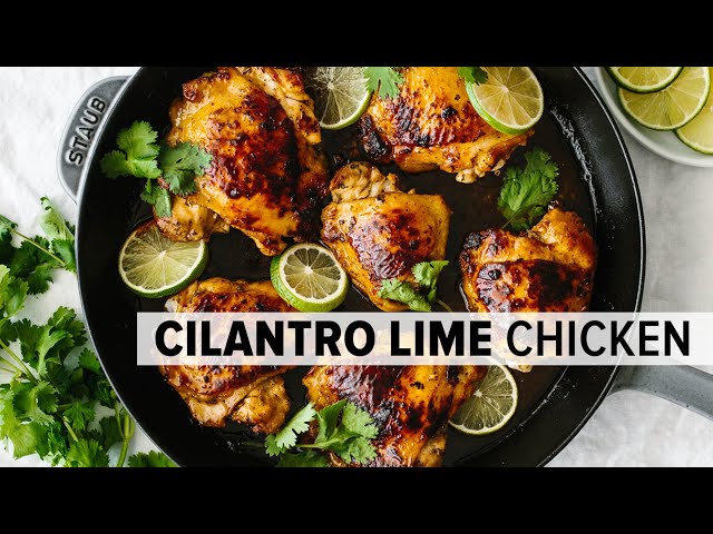 CILANTRO LIME CHICKEN | easy & flavorful chicken thigh recipe