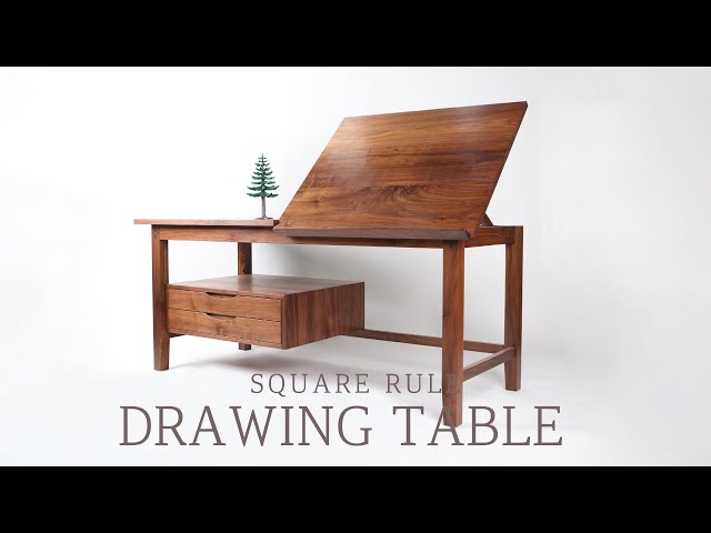 SQUARERULE FURNITURE - Making a Walnut Drawing Table