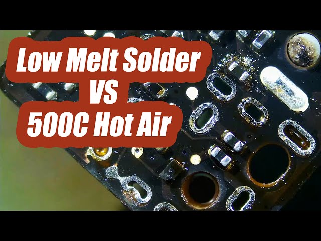 Low Melt Solder Vs 500C Hot air - Macbook Pro 13pin Headphone connector  replacement