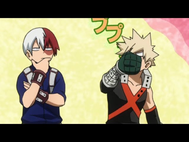 Todoroni and Bakugou being friends