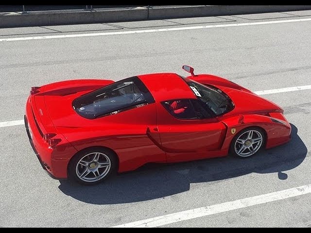 Ferrari Enzo start-up, revs & accelerations on track!