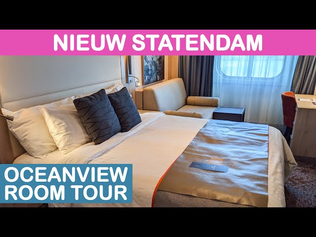 Nieuw Statendam: Oceanview Cabin Tour (Holland America)
