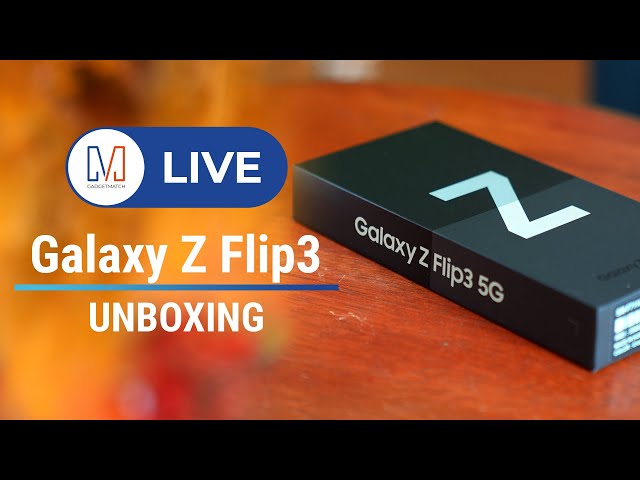 LIVE: Samsung Galaxy Z Flip 3 Unboxing