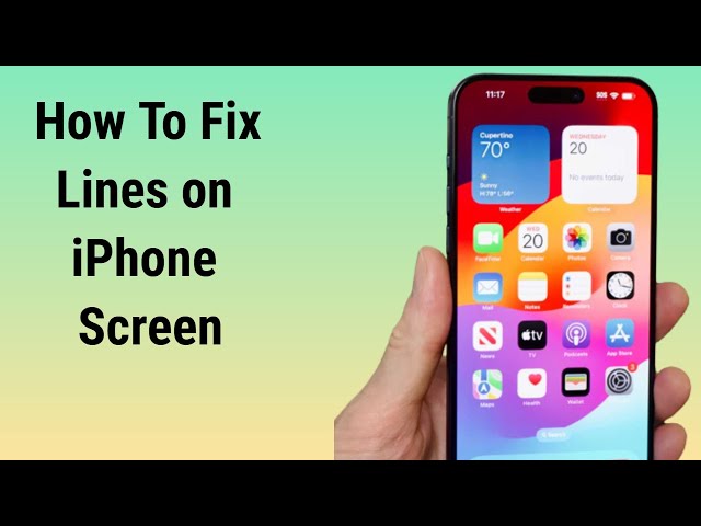 How to Fix Lines on iPhone Screen (2024)