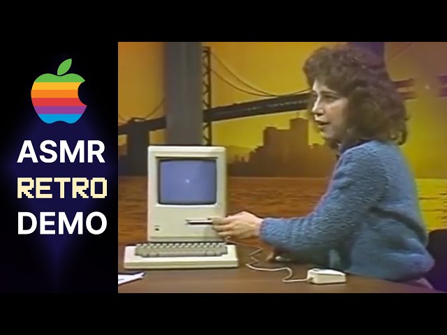 Unintentional ASMR 💾 Relaxing Retro Macintosh Demonstration (1984)
