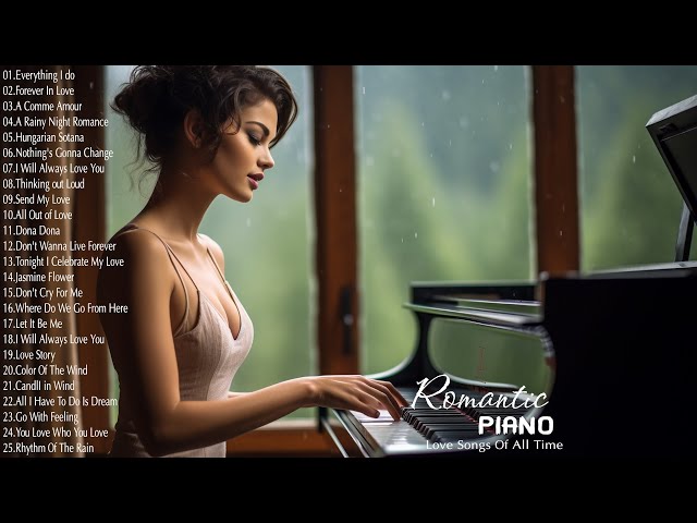 Romantic Piano Love Songs Collection - Relaxing Love Songs 80's -Love Songs-falling in love Playlist