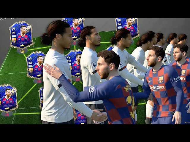 TOTY MESSI TEAM vs TOTY VAN DIJK TEAM - FIFA 20 Experiment!