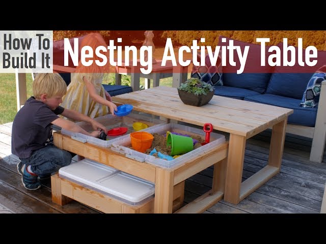 DIY Outdoor Nesting Activity Table
