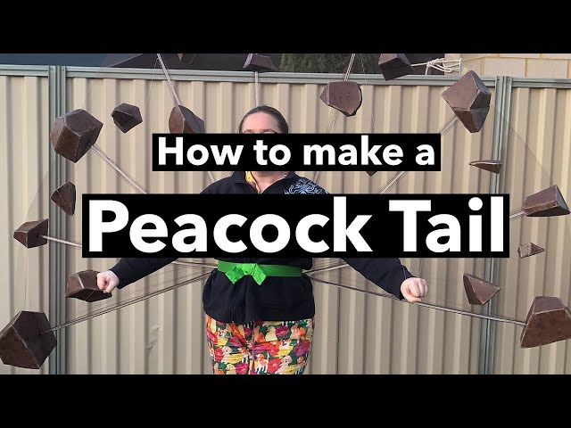 How to make a Peacock Tail (Tutorial) | DIY Cosplay/ Costume