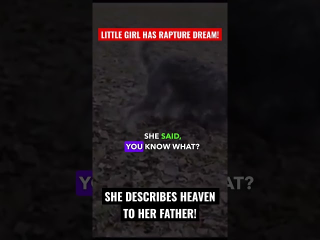 RAPTURE DREAM ! LITTLE GIRL HAS POWERFUL RAPTURE DREAM AND SHARES IT WITH HER FATHER! #heaven