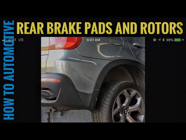 How to Replace the Rear Brake Pad Rotors and Sensors on a 2009 BMW X5