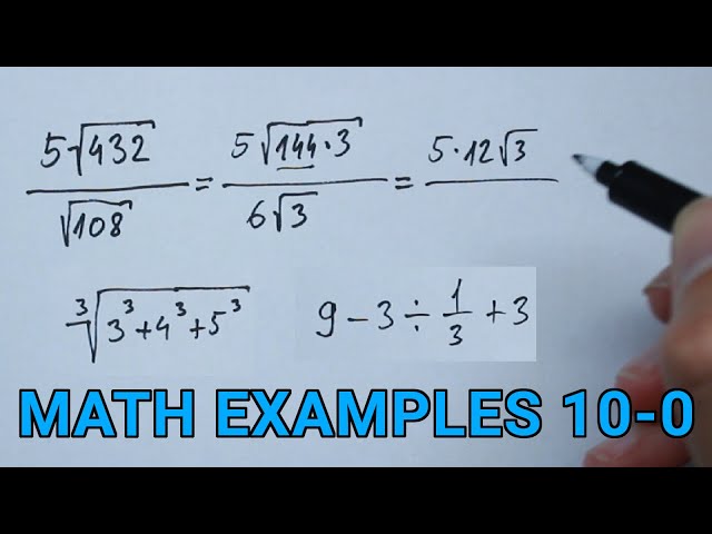 Math Examples 10 to 0 | Can You Solve It? | EASY 😎