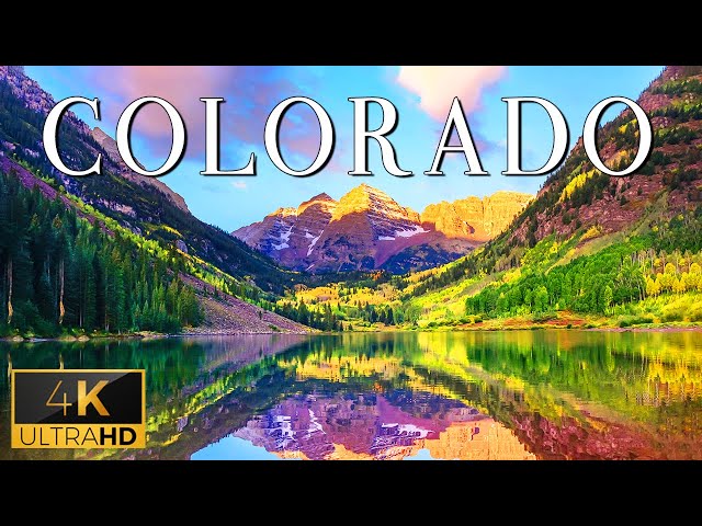 FLYING OVER COLORADO (4K UHD) - Scenic Relaxation Film With Calming Music For Fresh Start