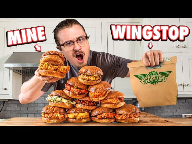 Making EVERY Wingstop Chicken Sandwich At Home | But Better
