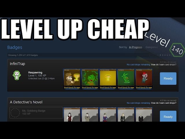 How to Level Up / Craft Badges on Steam for Cheap!!! || ~$0.20 each Badge || Guide