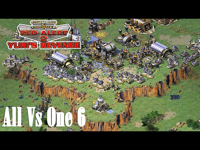 All Vs One 6: 7 vs 1 Extra Hard AI - Red Alert 2 Battle!