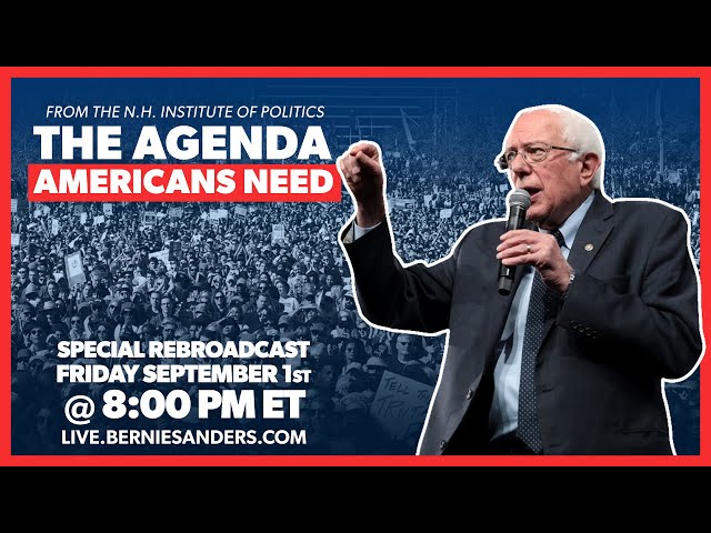 THE AGENDA AMERICANS NEED (REBROADCAST AT 8PM ET)